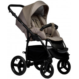Детская коляска Indigo Impulse Eco 3 в 1 с автокреслом Avionaut Cosmo Grey Ie05 т.бежевая кожа/т.бежевый