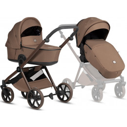 Детская коляска Tutis Mio 3 Plus Limited New 3 в 1 с автокреслом Elo Lux EduSky Black 1622016 Hoopoe Brown