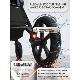 Детская коляска 3 в 1 Sweet Baby SBL Elegante Therma Colore 427765 Black