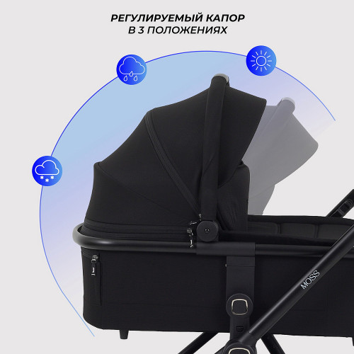 Детская коляска Rant Moss 3 в 1 с автокреслом Miro Olive Black