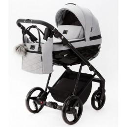 Детская коляска Adamex Quantum 3 в 1 Q-TK10 (СВ.СЕРЫЙ)