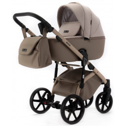 Детская коляска Adamex Nola Natura 3 в 1 N-4-CAPPUCCINO (СВ.БЕЖ + Т.БЕЖ.КОЖА)