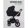 Коляска 3 в 1 Mowbaby Zoom Gold 2025 black