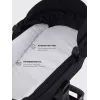 Коляска 3 в 1 Mowbaby Zoom Gold 2025 black