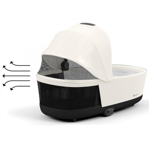 Коляска Cybex Priam IV Rosegold complete Aton S2 Moon Black Base One 4 в 1 Off White