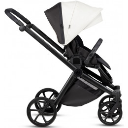 Детская коляска Tutis Mio 3 Plus Leather New 4 в 1 с автокреслом Elo Lux EduSky Black и базой 1622200 Silver Grey