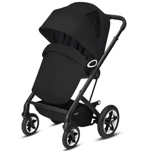 Коляска Cybex Talos S Lux BLK complete Aton B2 Volcano Black Base One 4 в 1 Moon Black с дождевиками