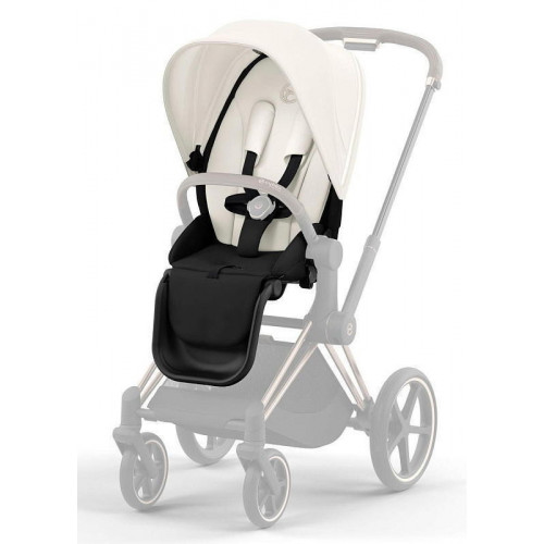 Коляска Cybex Priam IV Rosegold complete Aton S2 Moon Black Base One 4 в 1 Off White