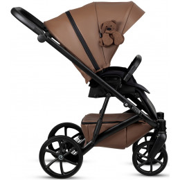 Детская коляска Tutis Viva 6 Plus Teddy 4 в 1 с автокреслом Elo Lux EduSky Black и базой 1612110 Biscuit