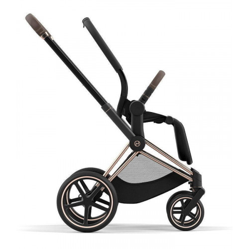 Коляска Cybex Priam IV Rosegold complete Aton S2 Moon Black Base One 4 в 1 Off White