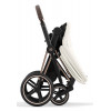 Коляска Cybex Priam IV Rosegold complete Aton S2 Moon Black Base One 4 в 1 Off White