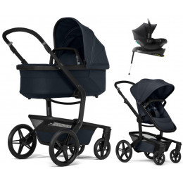 Детская коляска 4 в 1 Joolz Day 5 и автокресло Baby-Safe Core Space Black и база Baby-Safe Core Dark Navy Blue
