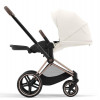 Коляска Cybex Priam IV Rosegold complete Aton S2 Moon Black Base One 4 в 1 Off White
