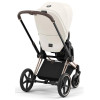 Коляска Cybex Priam IV Rosegold complete Aton S2 Moon Black Base One 4 в 1 Off White