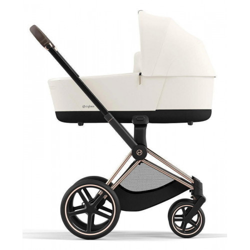Коляска Cybex Priam IV Rosegold complete Aton S2 Moon Black Base One 4 в 1 Off White