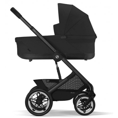 Коляска Cybex Talos S Lux BLK complete Aton B2 Volcano Black Base One 4 в 1 Moon Black с дождевиками