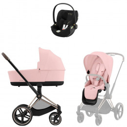 Коляска Cybex Priam IV Rosegold complete Cloud T Jeremy Scott Wings Base T 4 в 1 Peach Pink