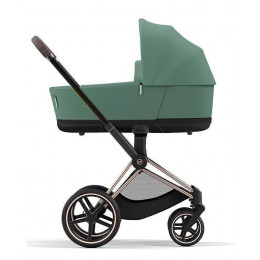 Коляска Cybex Priam IV Rosegold complete Aton B2 Dynamic Red Base One 4 в 1 Leaf Green