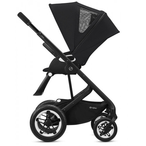 Коляска Cybex Talos S Lux BLK complete Aton S2 Hibiscus Red Base One 4 в 1 Moon Black с дождевиками