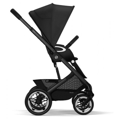 Коляска Cybex Talos S Lux BLK complete Aton S2 Hibiscus Red Base One 4 в 1 Moon Black с дождевиками