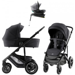 Коляска 4 в 1 Britax Roemer Smile 5Z Style и автокресло Baby-Safe Core Frost Grey + база Baby-Safe Core Carbon Black