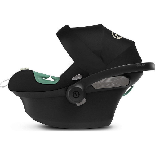 Коляска Cybex Balios S Lux TPE complete Aton S2 Moon Black Base One 4 в 1 Almond Beige с дождевиками