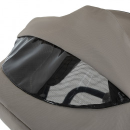 Детская коляска Pituso Mayla Plus 4 в 1 с автокреслом Baesa Black и базой Beige/Black