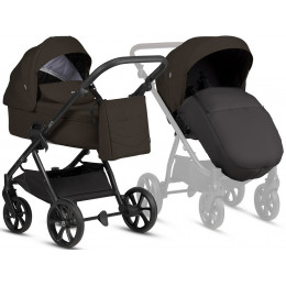 Детская коляска Tutis Leo 3 Plus 4 в 1 с автокреслом Beno Beige и базой 1582203 Brown