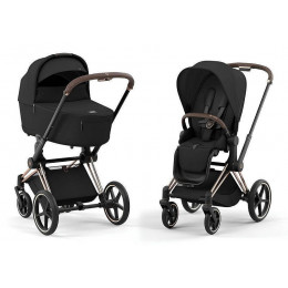 Коляска Cybex Priam IV Rosegold complete Cloud T Jeremy Scott Wings Base T 4 в 1 Sepia Black