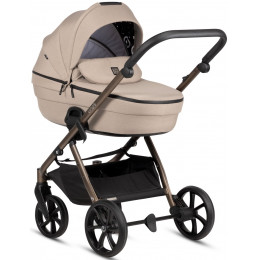 Детская коляска Tutis Uno 6 Plus Essential collection 4 в 1 с автокреслом Beno Beige и базой 1602146 Nougat с сумкой