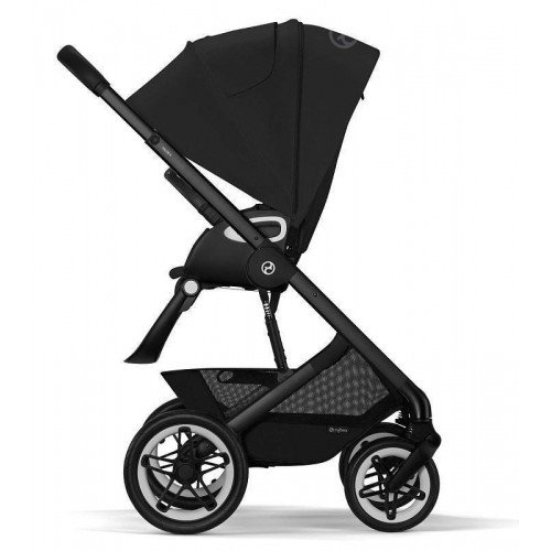 Коляска Cybex Talos S Lux BLK complete Aton S2 Hibiscus Red Base One 4 в 1 Moon Black с дождевиками