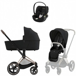 Коляска Cybex Priam IV Rosegold complete Cloud T Jeremy Scott Wings Base T 4 в 1 Sepia Black