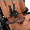 Детская коляска Peppy Monaco Thermo 4 в 1 с автокреслом Verona Beige и базой Biscuit (бисквит), рама серо-коричневая