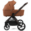 Детская коляска Peppy Monaco Thermo 4 в 1 с автокреслом Verona Beige и базой Biscuit (бисквит), рама серо-коричневая