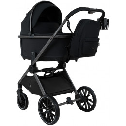 Детская коляска Pituso Mayla Plus 4 в 1 с автокреслом Baesa Black и базой Black/Graphite