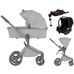 Детская коляска Anex Flo 4 в 1 и автокресло Biuco BC100B + База Anex Karwala ISOFix без адаптеров Frossy