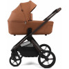 Детская коляска Peppy Monaco Thermo 4 в 1 с автокреслом Verona Beige и базой Biscuit (бисквит), рама серо-коричневая