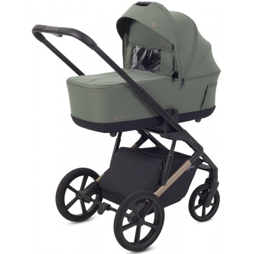 Детская коляска Rant Garda 4 в 1 с автокреслом Miro Black и базой Olive