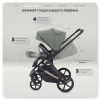 Детская коляска Rant Garda 4 в 1 с автокреслом Miro Black и базой Olive