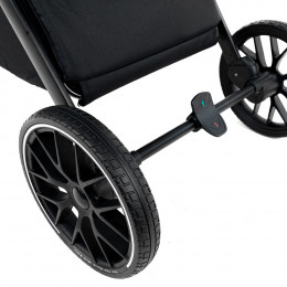 Детская коляска Pituso Mayla Plus 4 в 1 с автокреслом Baesa Black и базой Black/Graphite