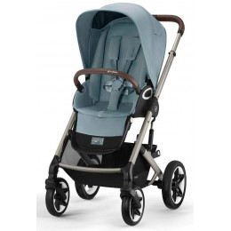 Коляска Cybex Talos S Lux TPE complete Cloud G Stone Grey Plus Base G 4 в 1 Stormy Blue с дождевиками