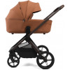 Детская коляска Peppy Monaco Thermo 4 в 1 с автокреслом Verona Beige и базой Biscuit (бисквит), рама серо-коричневая