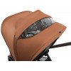 Детская коляска Peppy Monaco Thermo 4 в 1 с автокреслом Verona Beige и базой Biscuit (бисквит), рама серо-коричневая