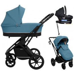 Коляска 4 в 1 Sweet Baby Nuvola + автокресло Elegante Plus с базой i-Size ISOFIX DK780 Ocean Green