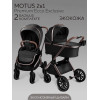 Детская коляска AmaroBaby Motus Premium Ecco Exclusive 4 в 1 с автокреслом Rant Miro Beige и базой черный
