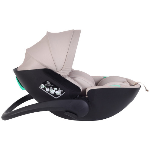 Детская коляска AmaroBaby Motus Premium Ecco Exclusive 4 в 1 с автокреслом Rant Miro Beige и базой черный