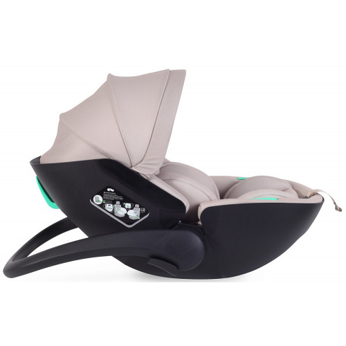 Детская коляска AmaroBaby Motus Premium Ecco Exclusive 4 в 1 с автокреслом Rant Miro Beige и базой черный