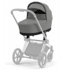 Коляска Cybex Priam IV Chrome Brown complete Aton S2 Hibiscus Red Base One 4 в 1 Mirage Grey