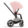 Коляска Cybex Priam IV Rosegold complete Aton B2 Dynamic Red Base One 4 в 1 Peach Pink