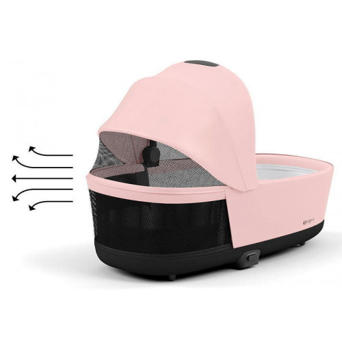 Коляска Cybex Priam IV Rosegold complete Aton B2 Dynamic Red Base One 4 в 1 Peach Pink